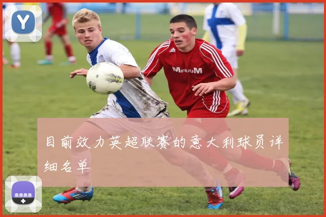 目前效力英超联赛的意大利球员详细名单